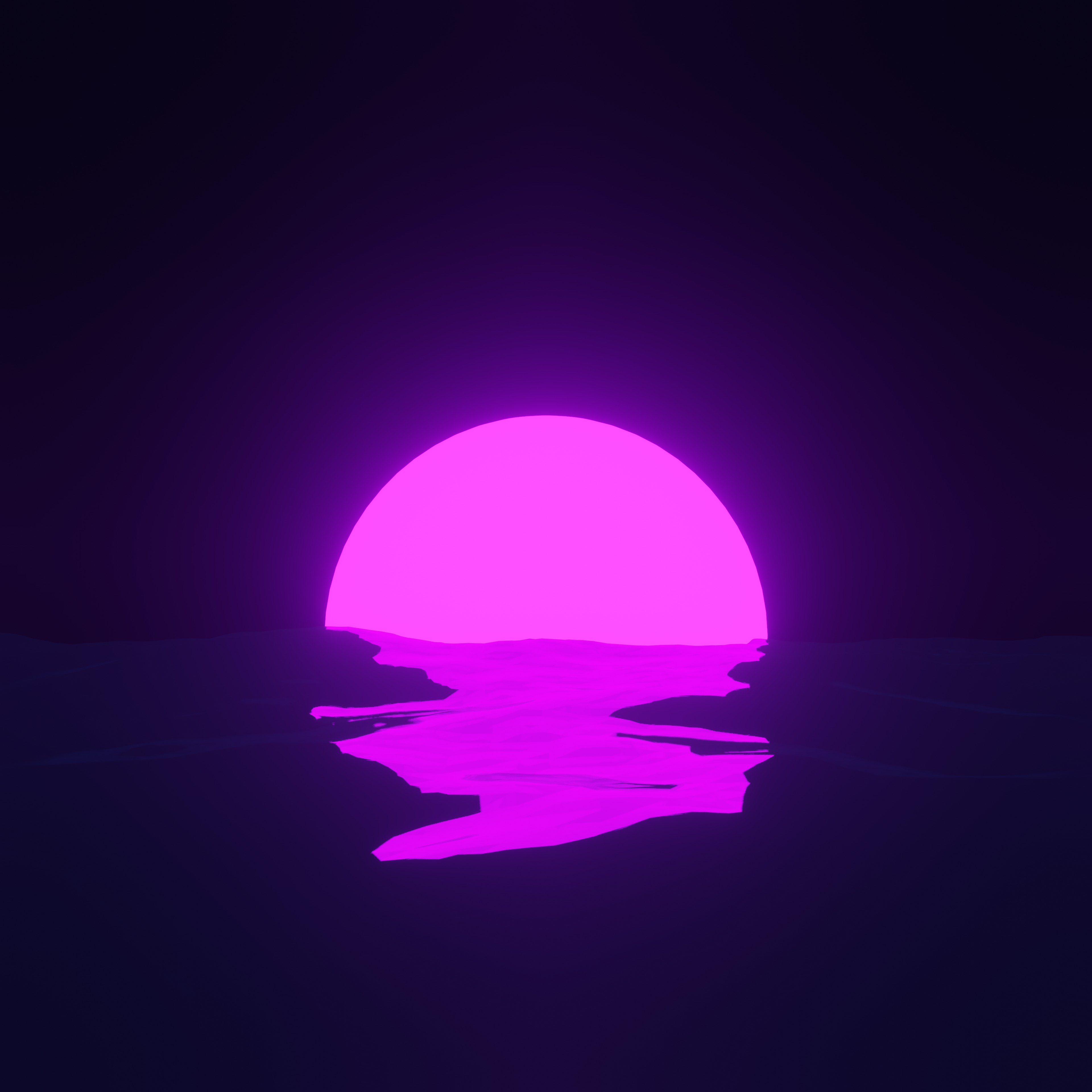 Futuristic Sunset – 3D